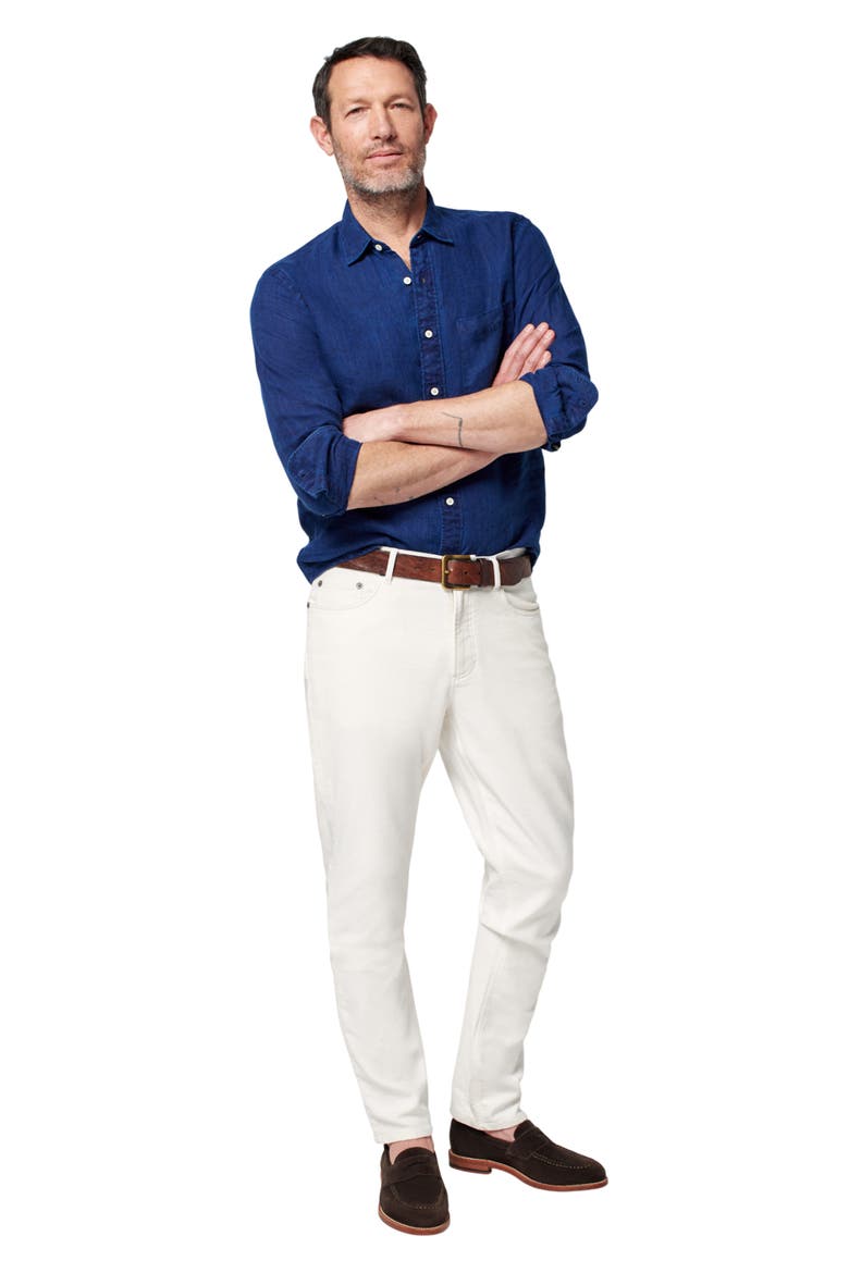 Stretch Terry Athletic Fit Straight Leg Five-Pocket Pants, Alternate, color, CABO BLANCO