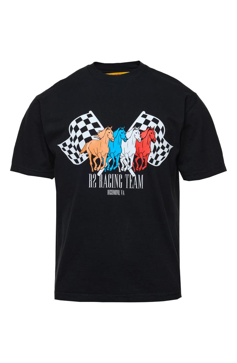 Round Two R2 Racing Team Graphic T-Shirt, Alternate, color, Black