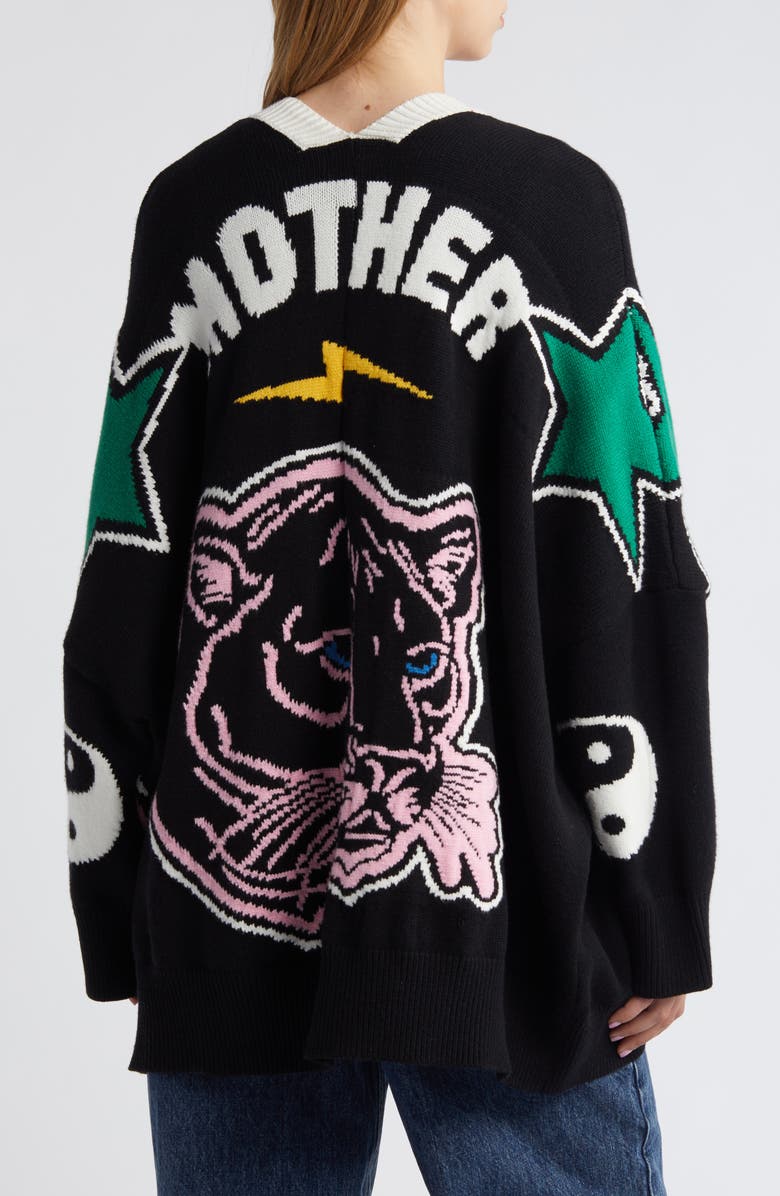 Dressed in Lala Mother is Mothering Oversized Cardigan, Alternate, color, 