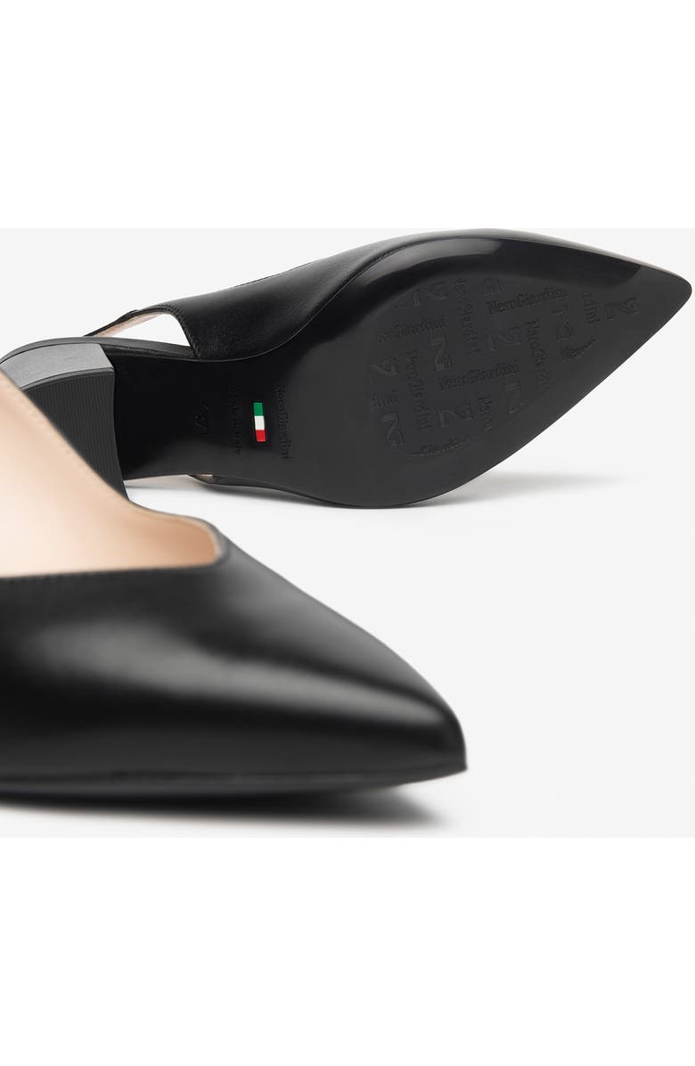 NeroGiardini Slingback Pointed Toe Pump, Alternate, color, Black