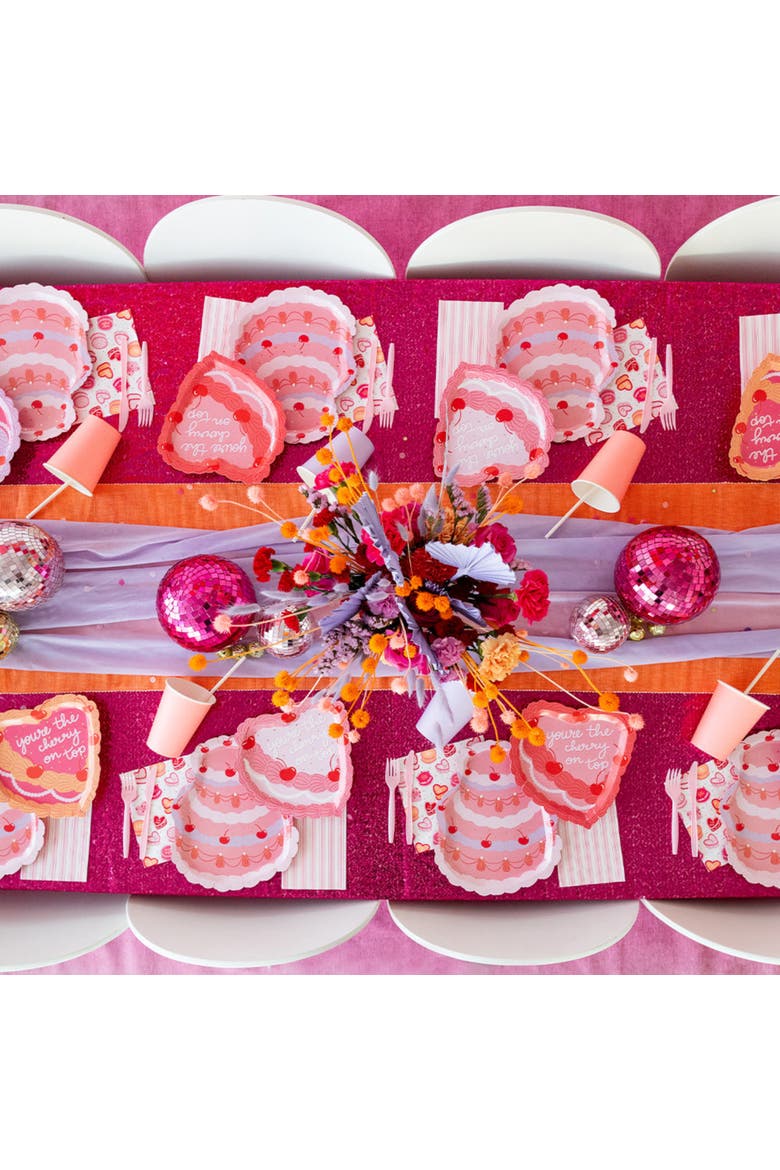Pink & White Striped Guest Napkins, Alternate, color, Assorted Pre-Pack