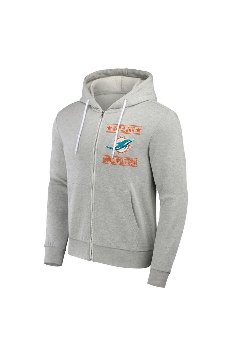 NFL X DARIUS RUCKER Men's NFL x Darius Rucker Collection by Fanatics Gray Miami Dolphins Full-Zip Hoodie, Alternate, color, Gray