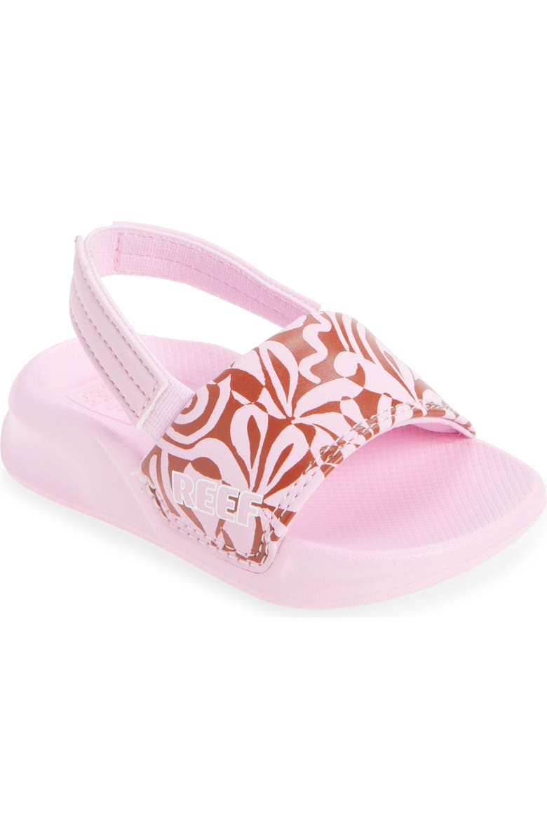 Reef Kids' Little One Slide Sandal, Main, color, Pink Modern Floral