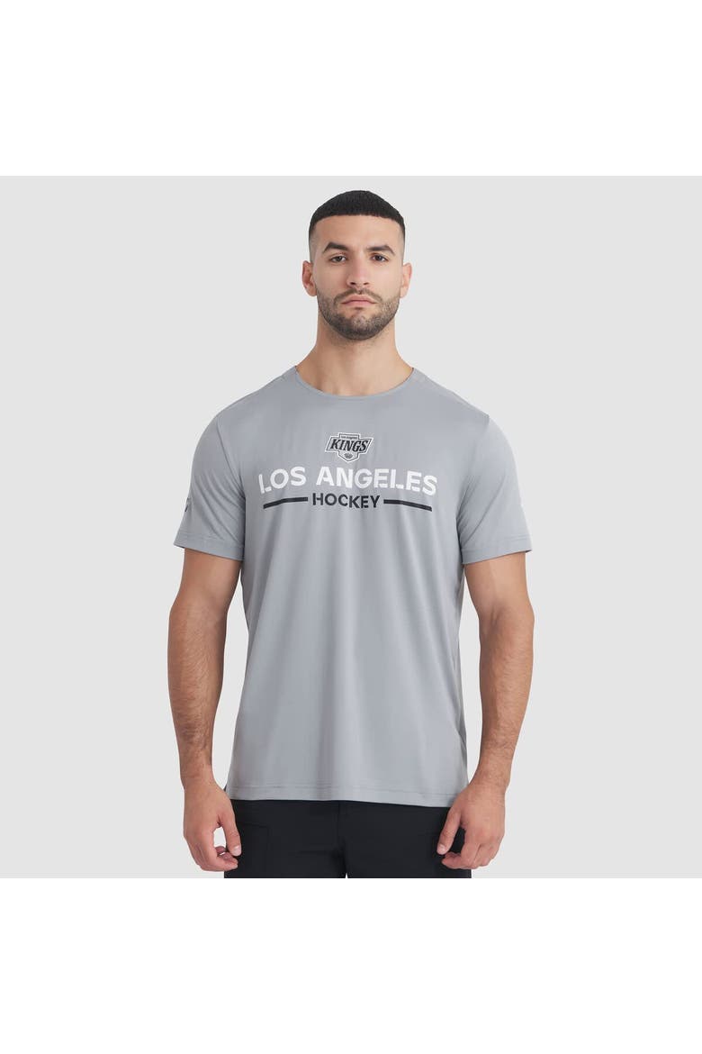 Men's Fanatics Gray Los Angeles Kings Authentic Pro Rink Tech T-Shirt, Main, color, Gray