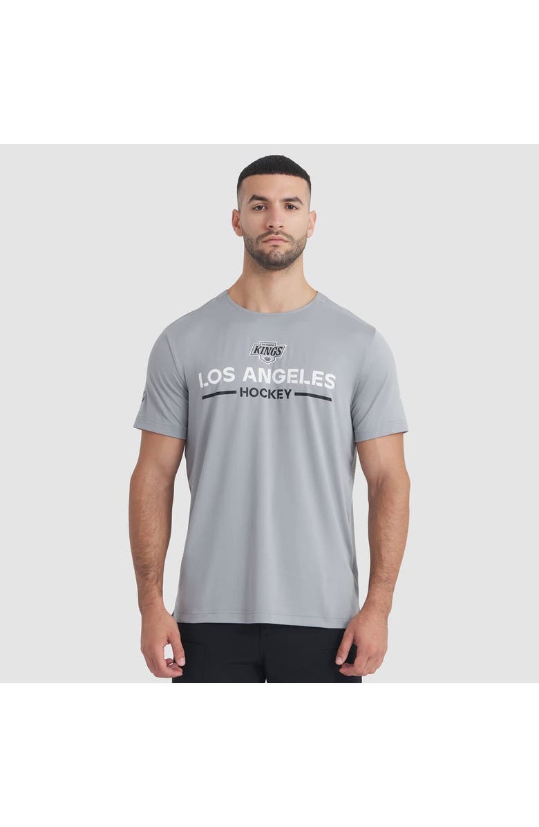 FANATICS Men's Fanatics Gray Los Angeles Kings Authentic Pro Rink Tech T-Shirt, Main, color, Gray