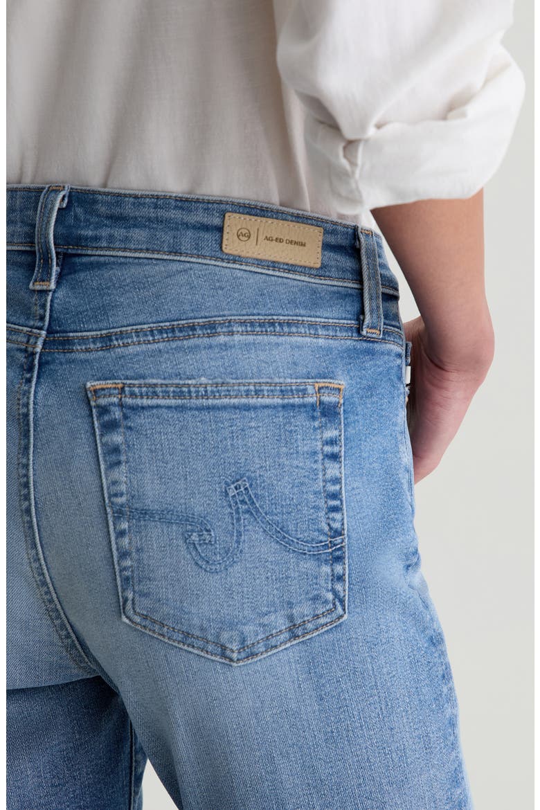 Mari Raw Hem Slim Straight Leg Crop Jeans, Alternate, color, 20Y YEARS EPHEMERAL