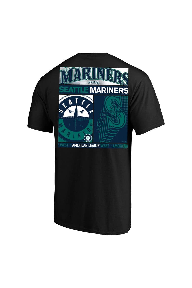 Men's Profile  Black Seattle Mariners Big & Tall Two-Sided Graphic T-Shirt, Alternate, color, Black