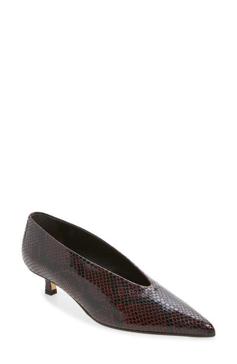 Clara Pointed Toe Kitten Heel Pump