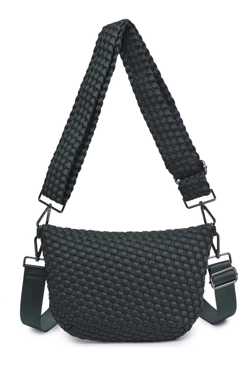 Sol and Selene Ethereal - Woven Neoprene Crossbody Bag, Alternate, color, Olive