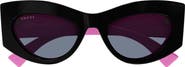 Gucci 53mm Cat Eye Sunglasses