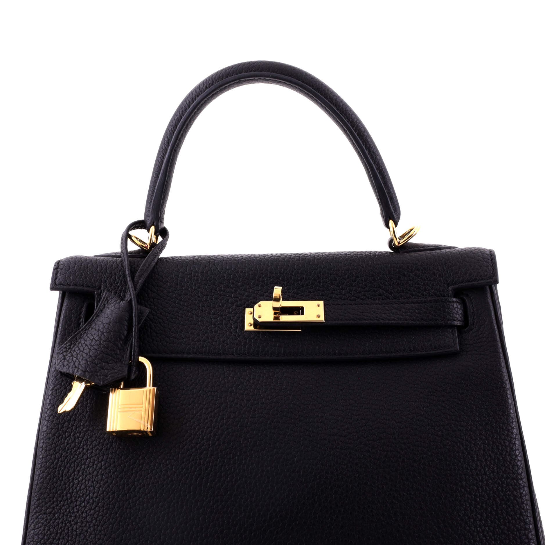 Kelly Handbag Black Togo with Gold Hardware 25, Alternate, color, Black