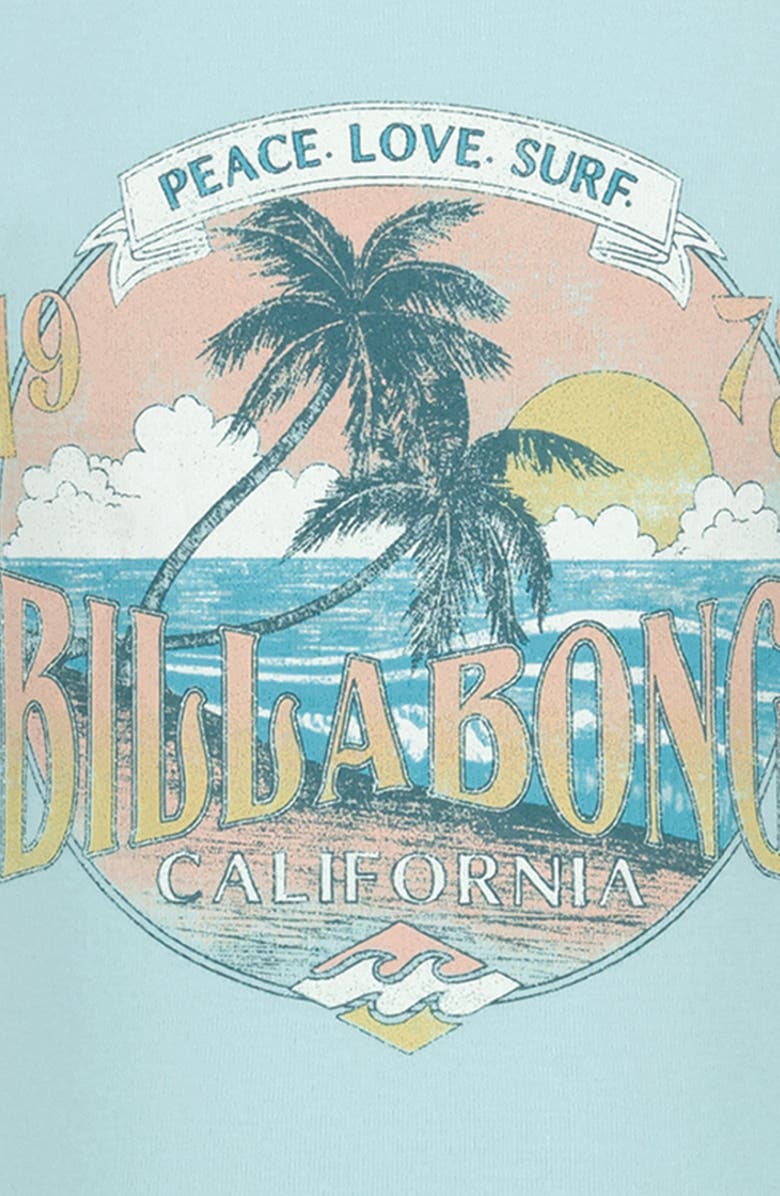 Billabong Kids' Tropical Mindset Colorblock Cotton Graphic T-Shirt, Alternate, color, Mint