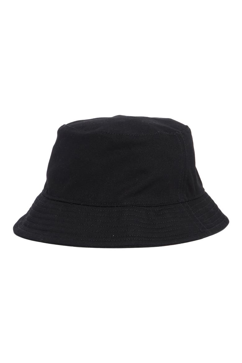 Evil Eye Embellished Bucket Hat, Alternate, color, BLACK