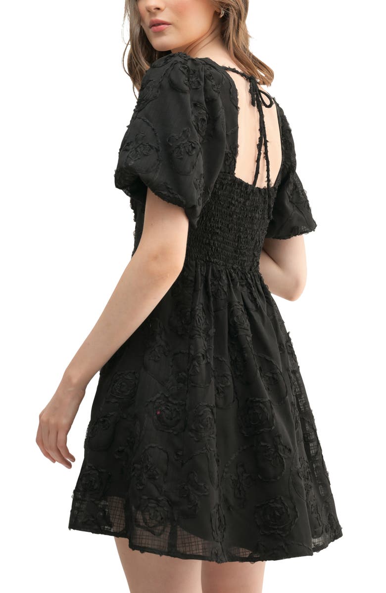 Lush Puff Sleeve Fit & Flare Minidress, Alternate, color, 