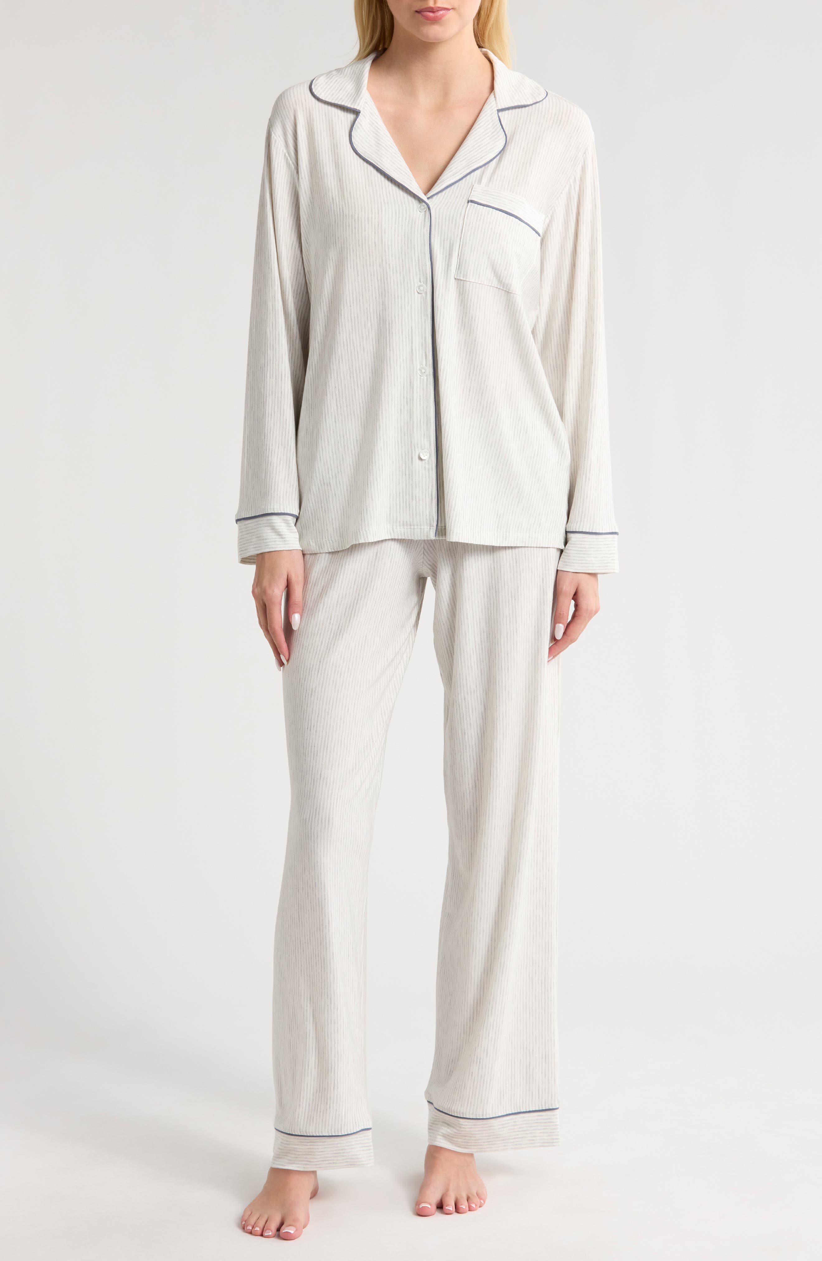Eberjey Gisele Printed Long Pajamas