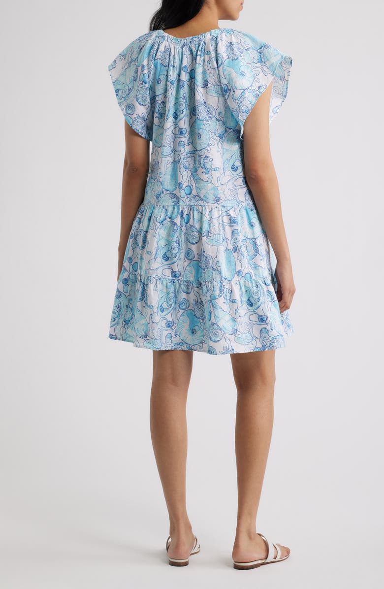 Lilly Pulitzer<sup>®</sup> Norella Linen Swing Dress, Alternate, color, Resort White Shell Shine