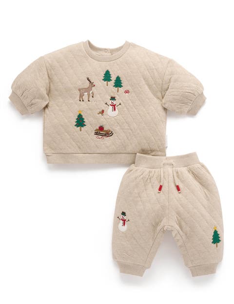 Gender Inclusive Christmas Quilted Tracksuit