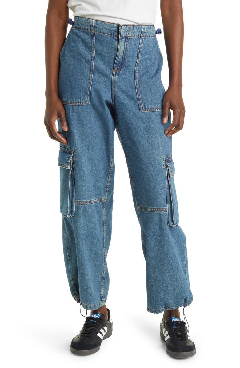 ASOS DESIGN Parachute Wide Leg Jeans, Main, color, 