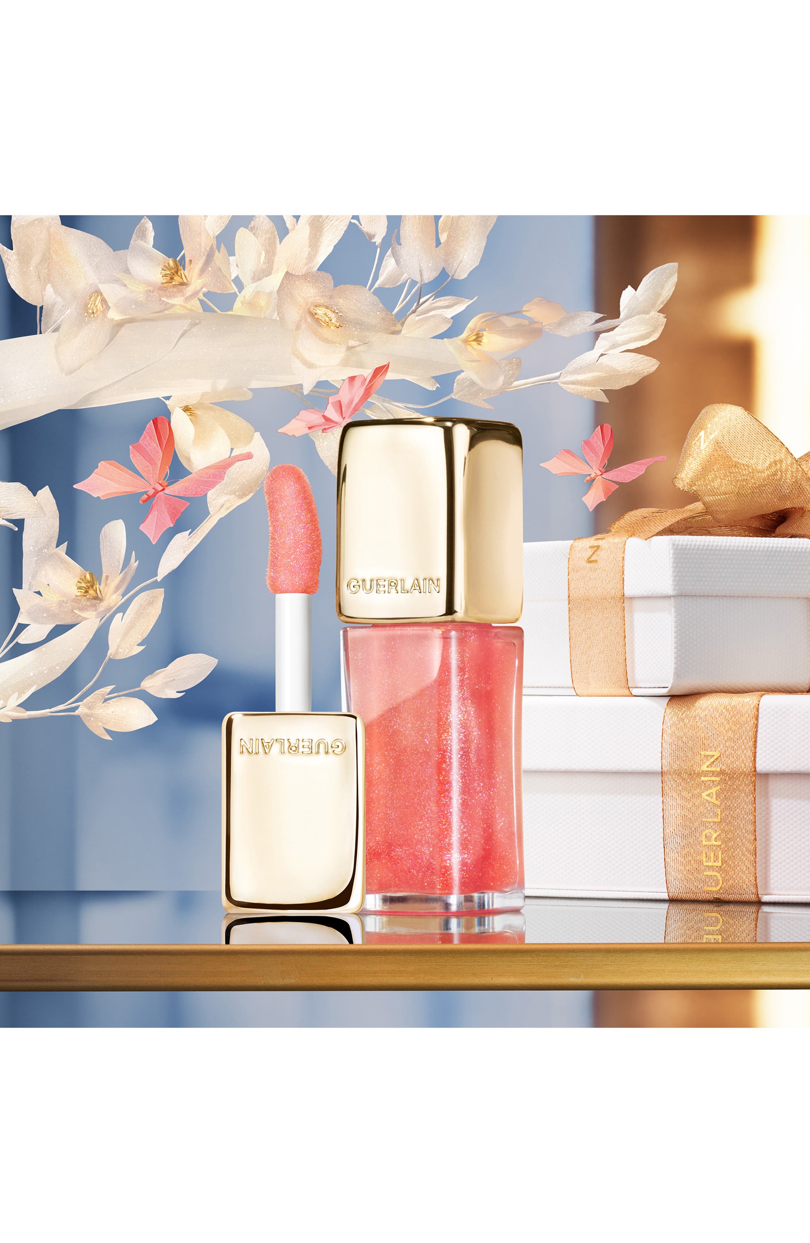 Guerlain Sparkling Rosewood KissKiss Bee Glow Lip Oil (Limited