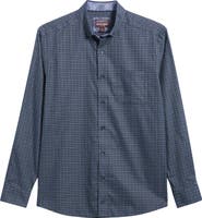Johnston & Murphy Ovation Grid Non-Iron Cotton Button-Up Shirt
