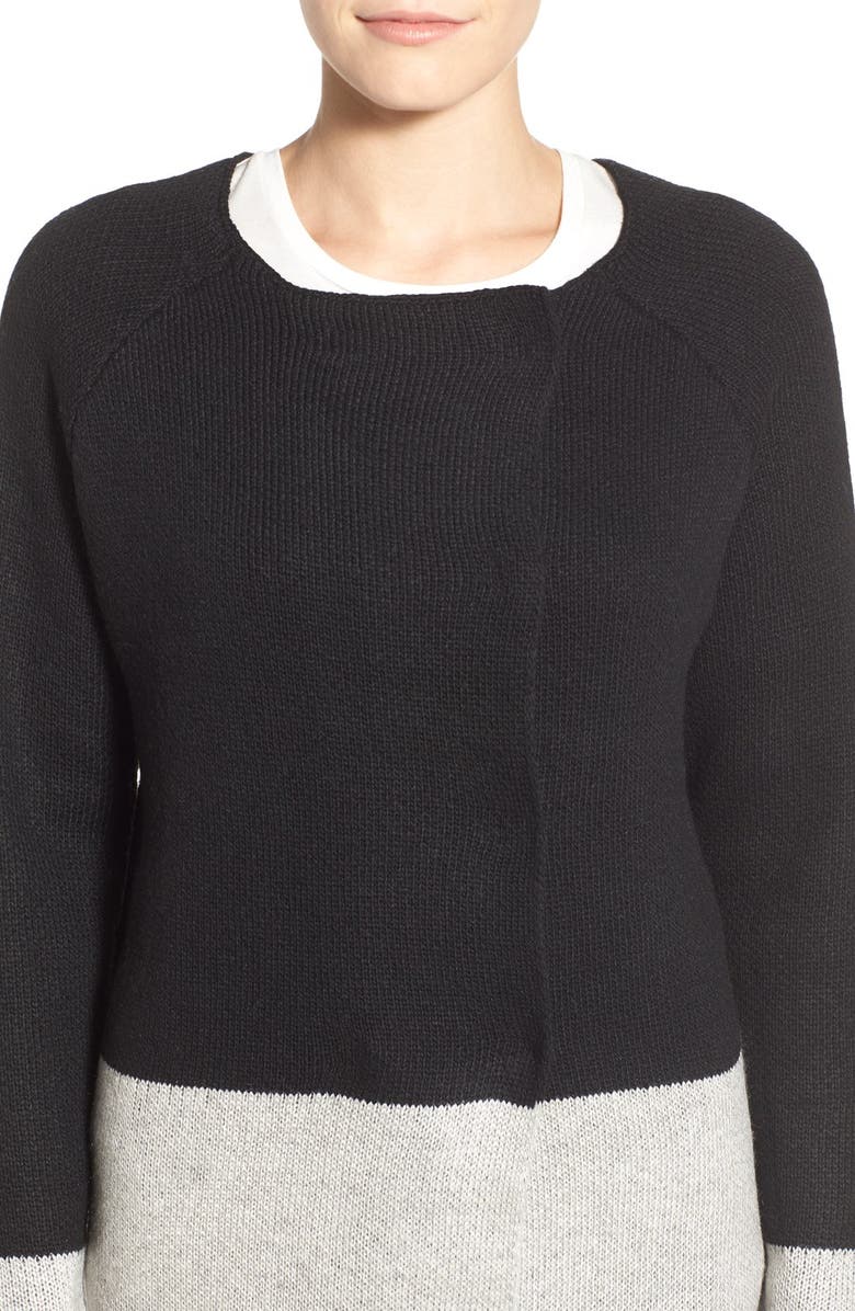 coin 1804 Colorblock Sweater Coat, Alternate, color, 