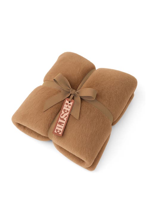 Sunshine Studios Bestie Blanket In Brown