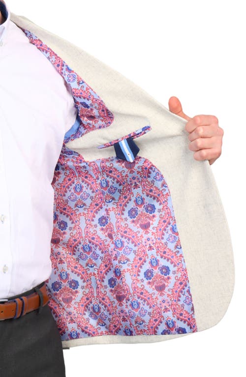 Tailorbyrd Textured Crosshatch Sport Coat In Beige