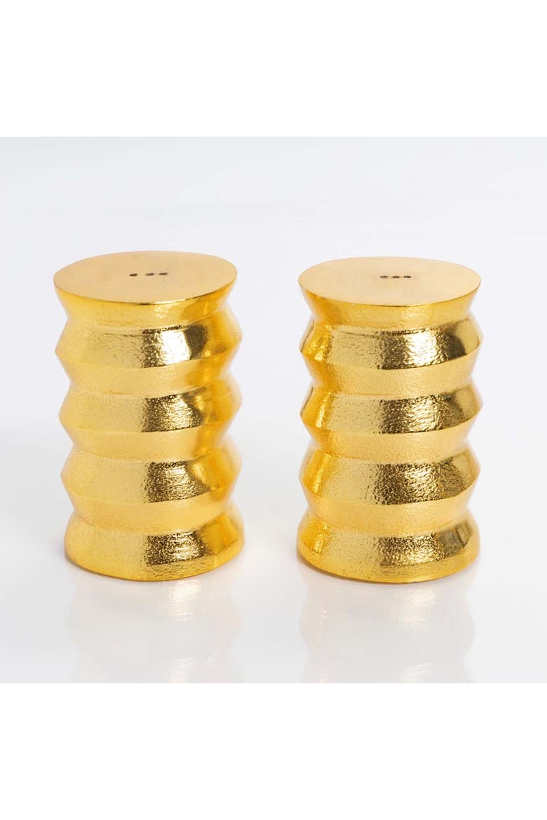 Brancussi Salt & Pepper Set, Main, color, Gold