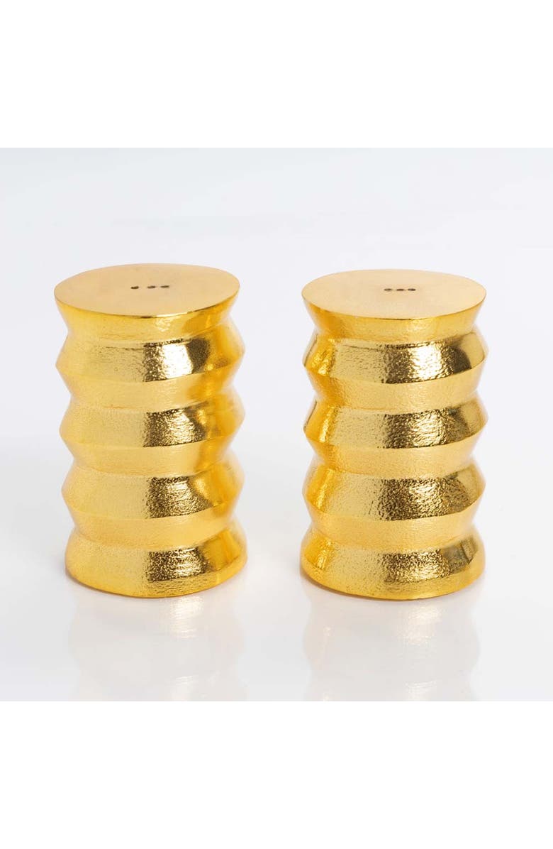 Lunares Brancussi Salt 
Pepper Set, Main, color, Gold