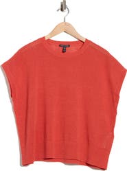 Eileen Fisher Crewneck Short Sleeve Pointelle Sweater