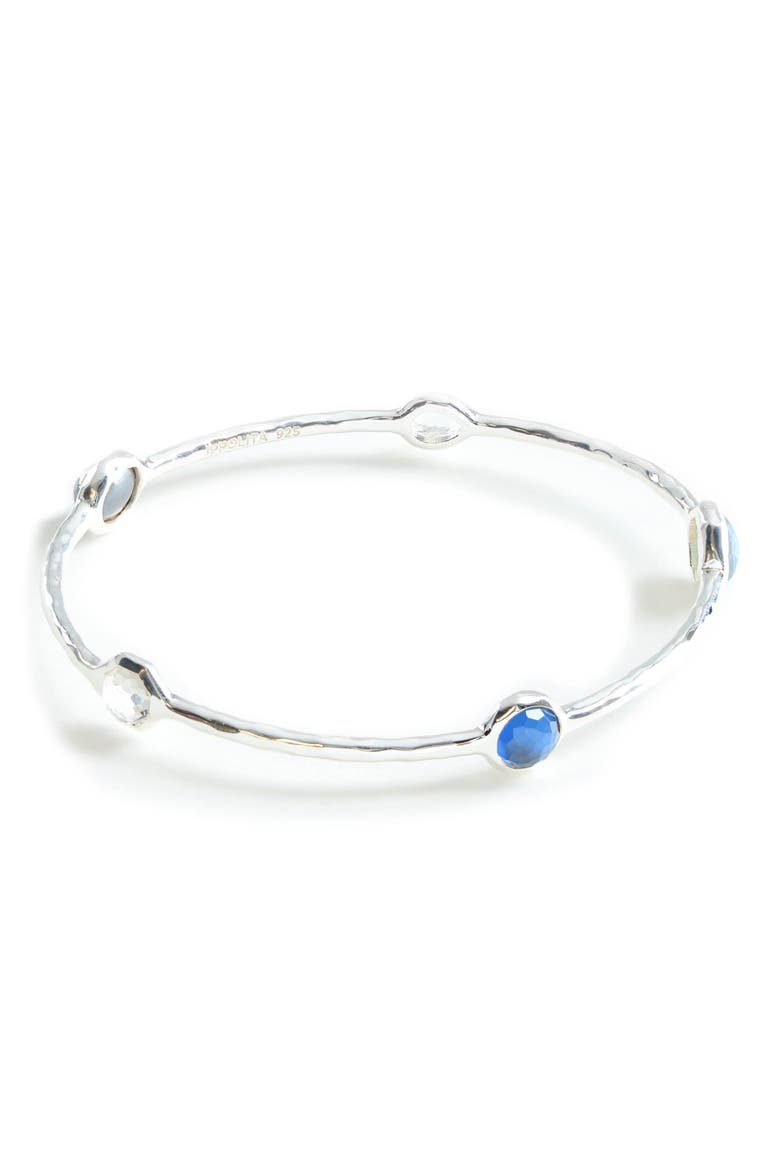 Wonderland 5-Stone Bangle Bracelet, Alternate, color, SAVOY