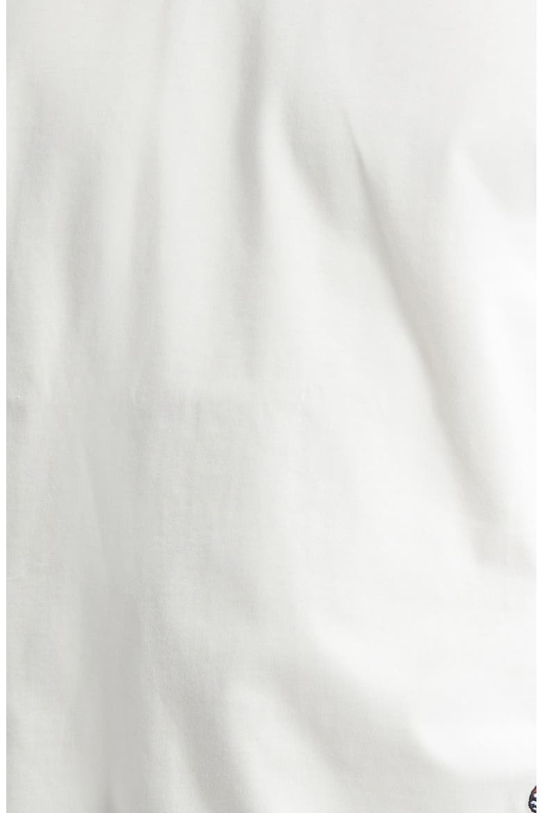 Embroidered Mushroom Pima Cotton Jersey T-Shirt, Alternate, color, 9071 CHALK