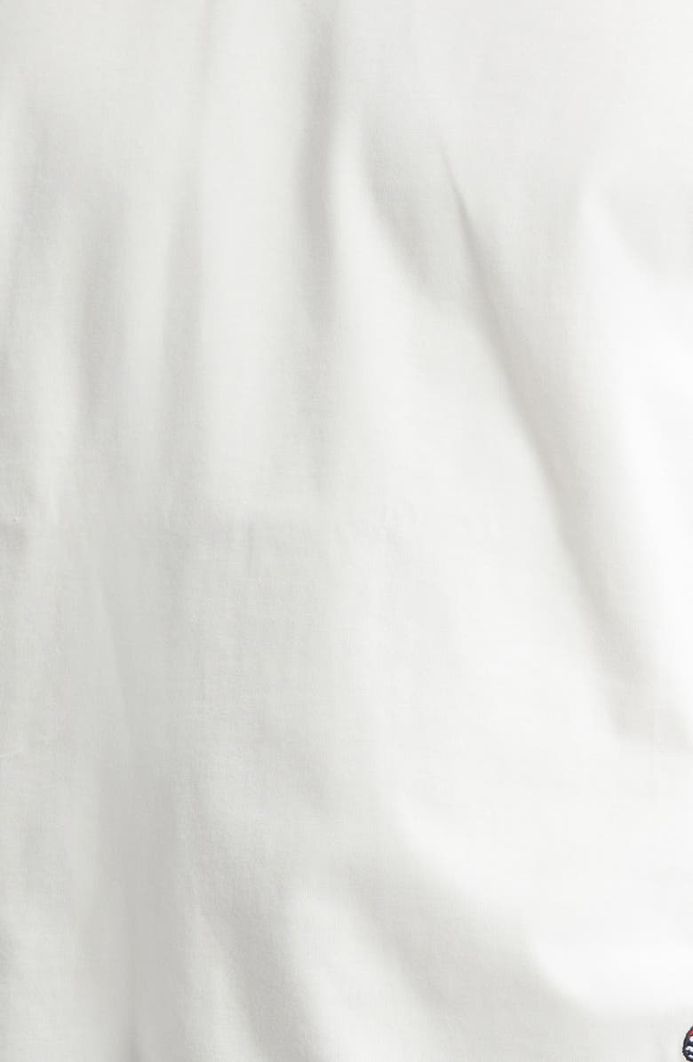 Bottega Veneta Embroidered Mushroom Pima Cotton Jersey T-Shirt, Alternate, color, 9071 Chalk