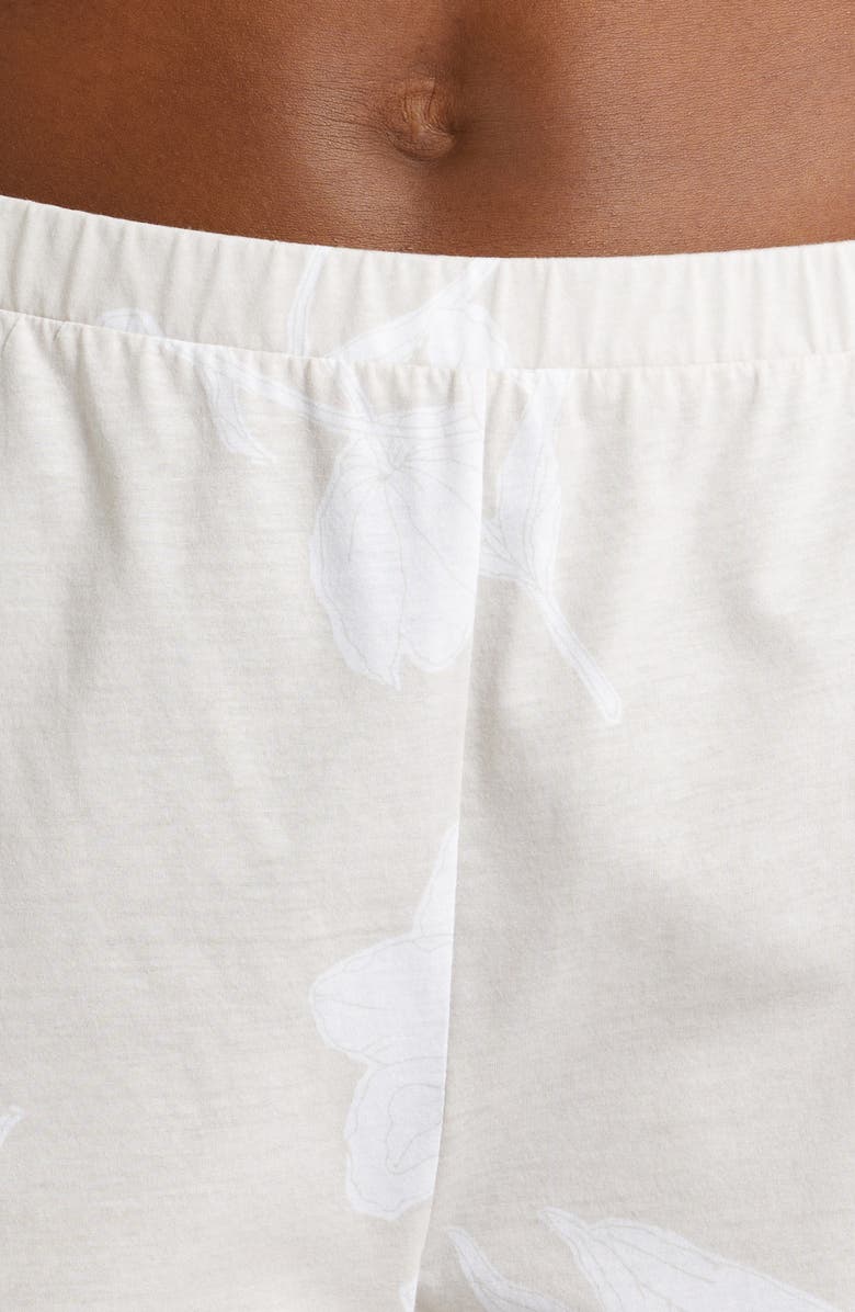 Natori Hana Floral Print Cotton Pajamas, Alternate, color, 