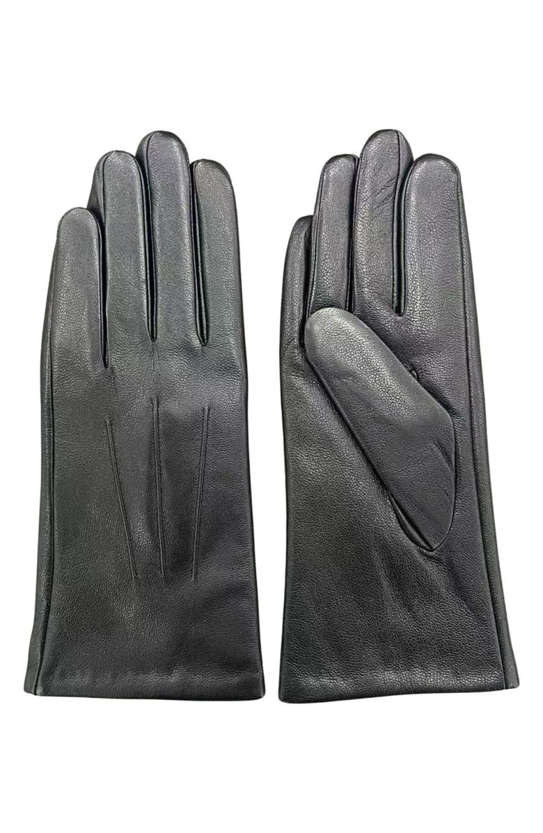 MARCUS ADLER Leather Gloves, Main, color, Black