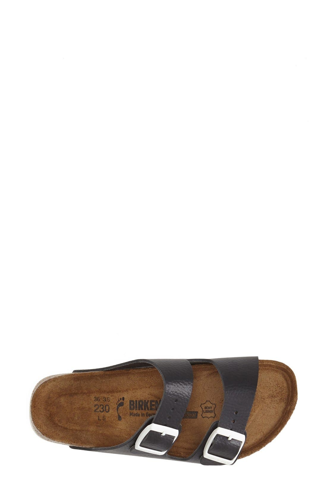 Birkenstock 'Arizona' Leather Double Band Footbed Sandal, Alternate, color, 