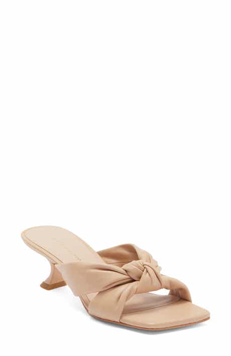 Stuart Weitzman Playa 50 Knot Kitten Heel Sandal