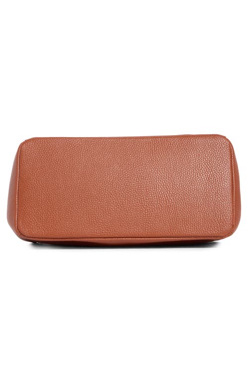 Valentino By Mario Valentino Luisa Rock Leather Tote Bag In Brown