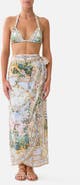 Camilla Draped Wrap Maxi Sarong W Tie Waist