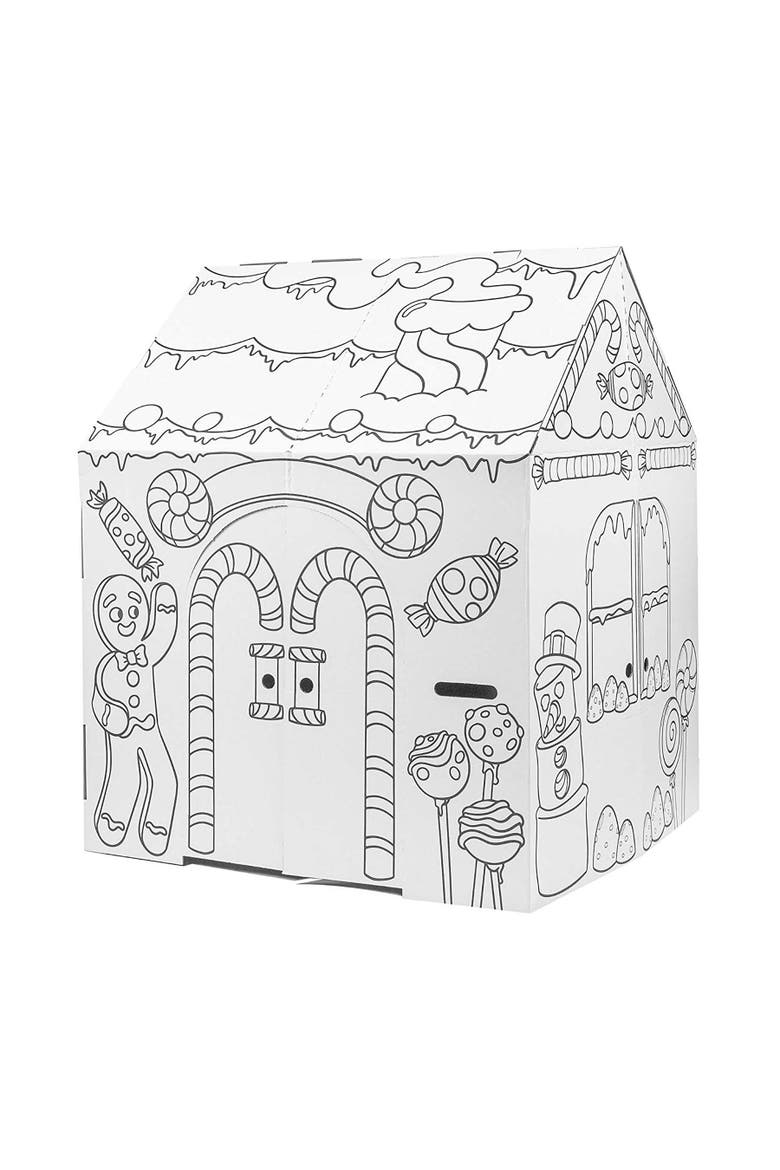 Gingerbread House Kids Art & Craft, Main, color, Multicolored