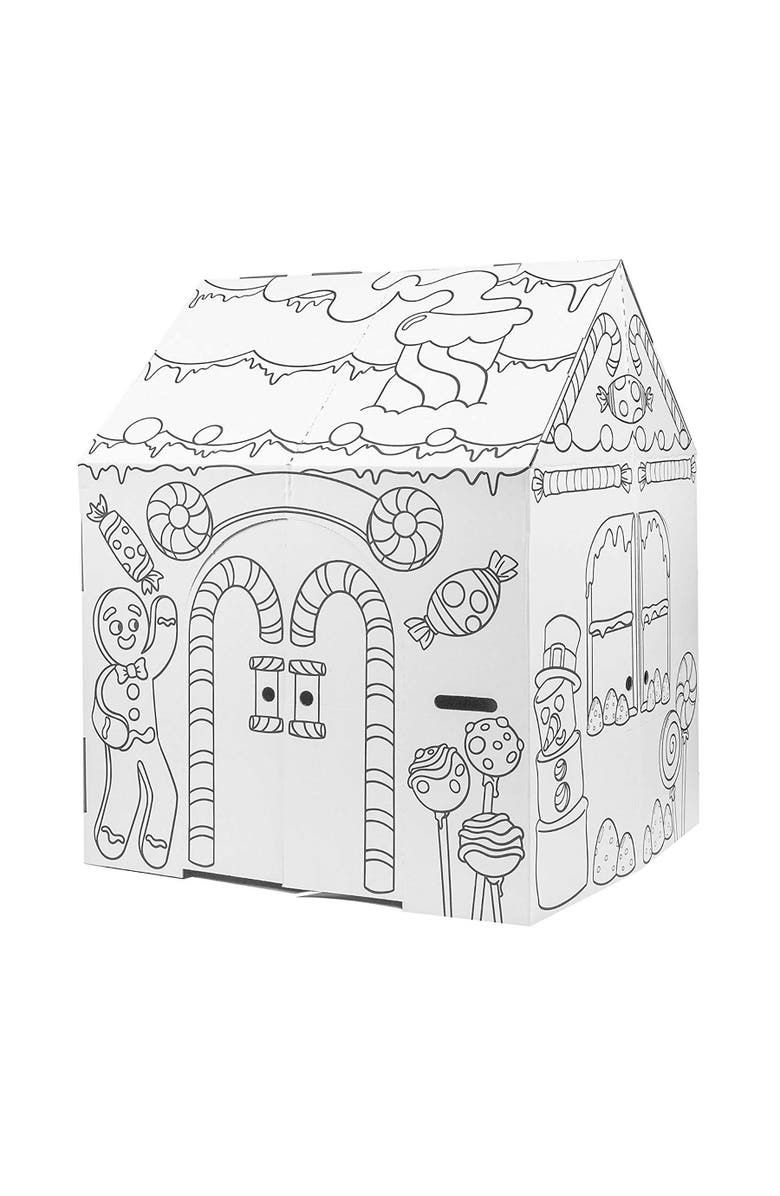 Easy Playhouse Gingerbread House Kids Art & Craft, Alternate, color, Multicolored