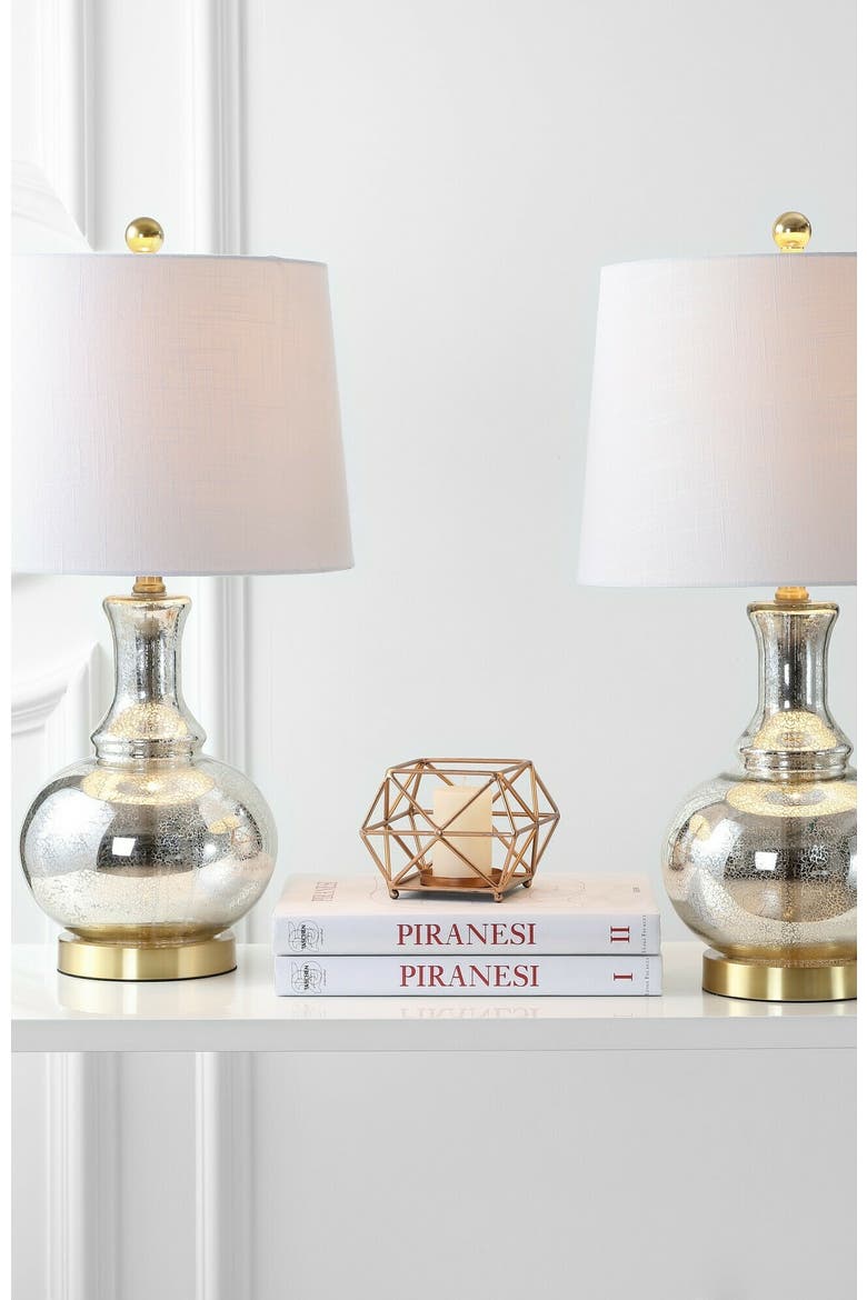 Lavelle 25" Glass LED Table Lamp, Alternate, color, Mercury Silver