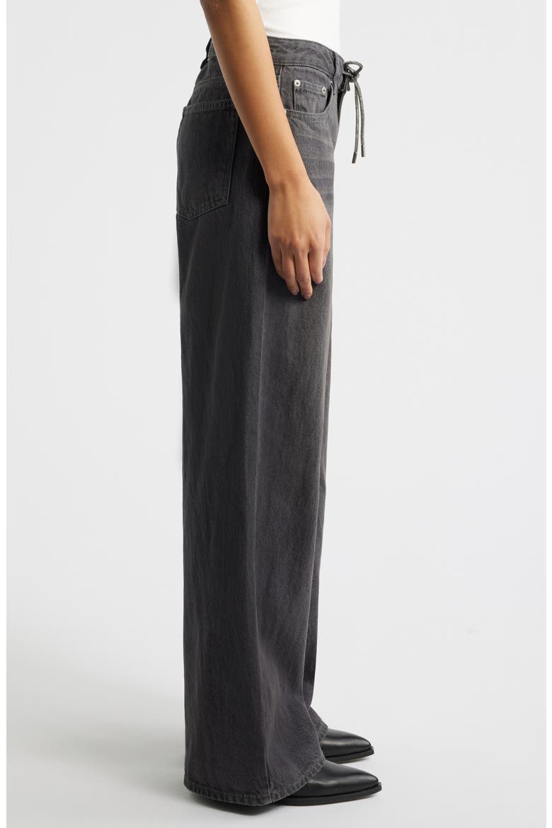 Aubrey Wide Leg Jeans, Alternate, color, GRAY