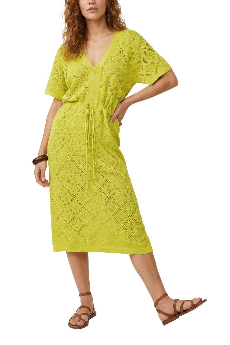 Santorina Knitted Midi Dress, Main, color, Green