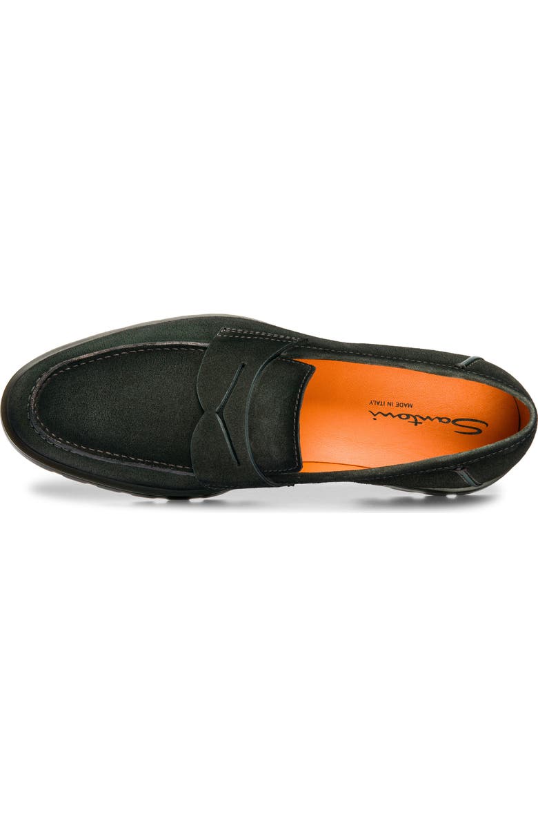 Santoni Rock Penny Loafer, Alternate, color, Green