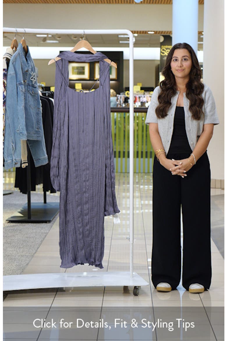 Esme Plissé Midi Slipdress & Scarf video