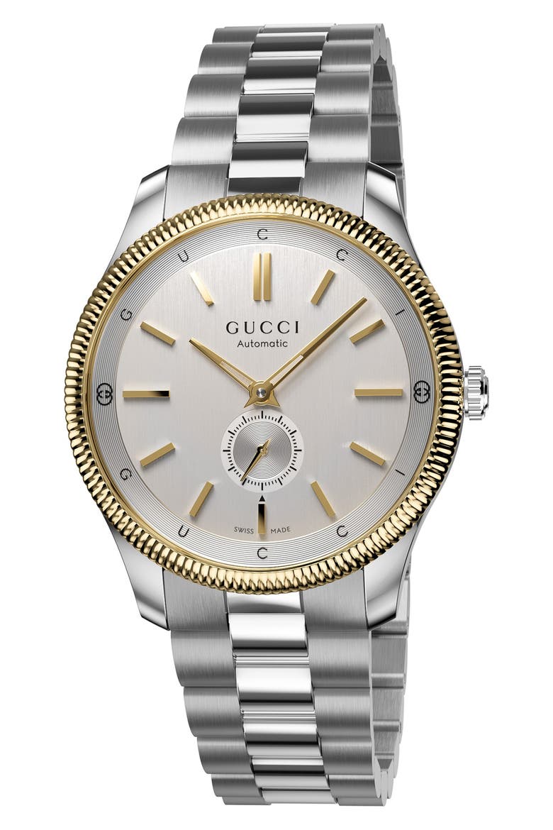 G-Timeless Automatic Bracelet Watch, 40mm, Main, color, NO COLOR