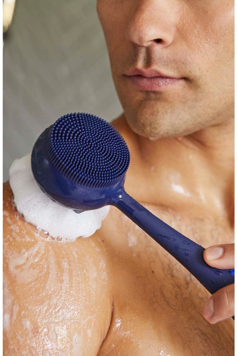 Clean Body Cleansing, Exfoliating, and Massaging Device - Refurbished, Alternate, color, NAVY