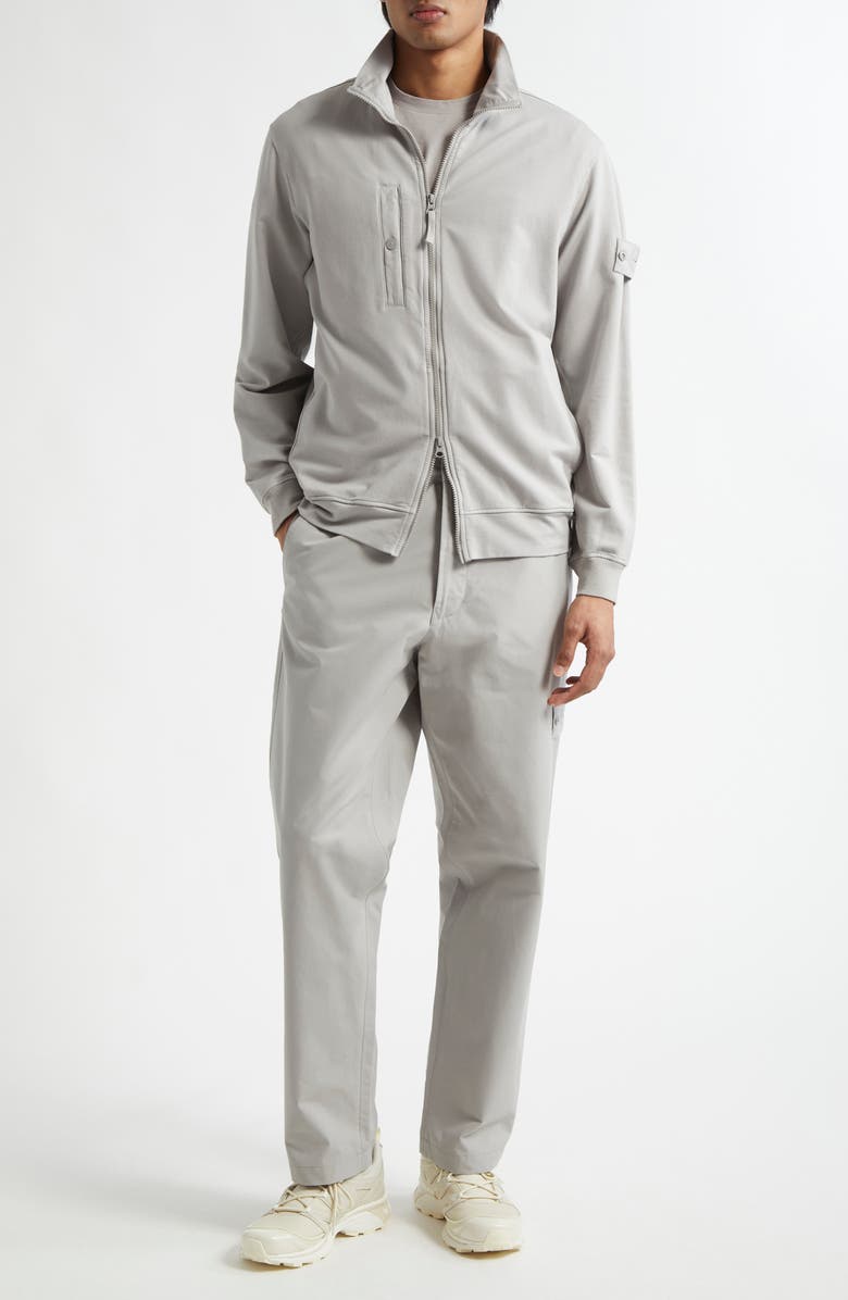 Stone Island Compass Logo Patch Zip-Up Cardigan, Alternate, color, 