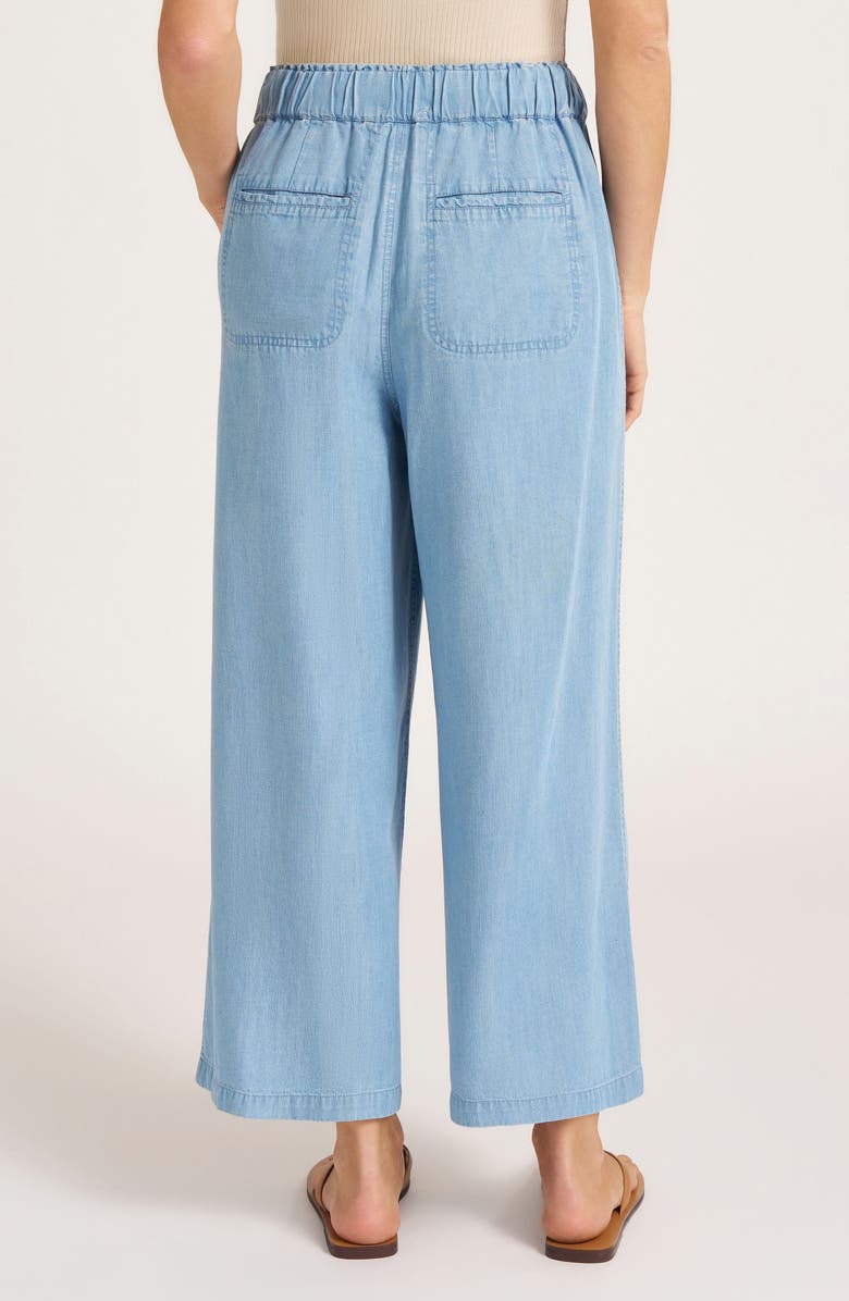 matty m. Laura Wide Leg Chambray Pants, Alternate, color,